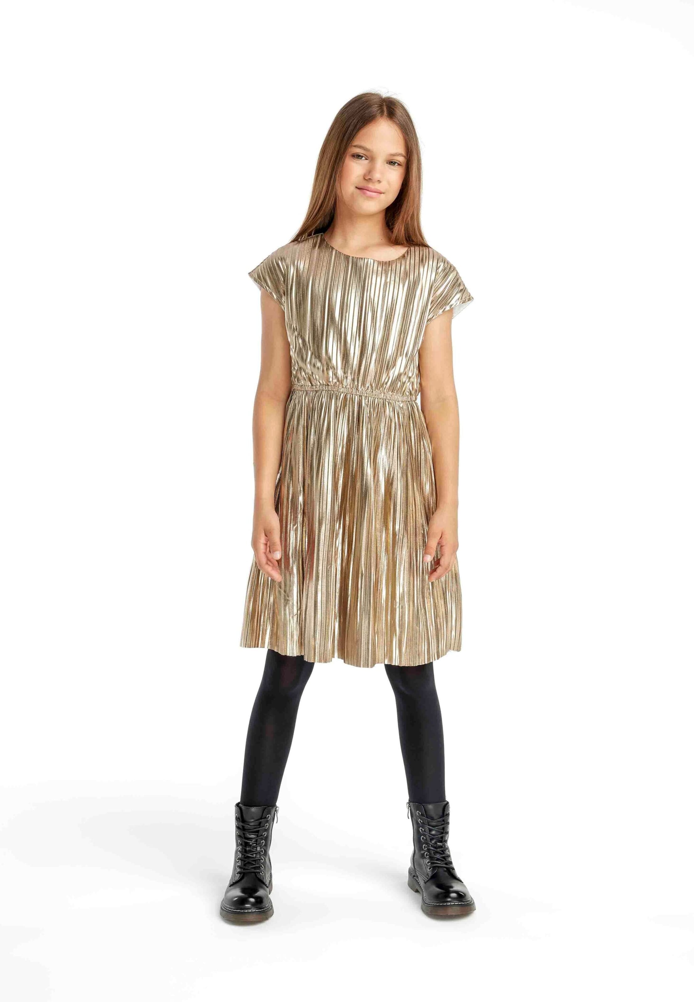 MINOTI Jurk in Goud: voorkant