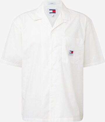 Tommy Jeans - Comfort Fit Camisa em branco: frente