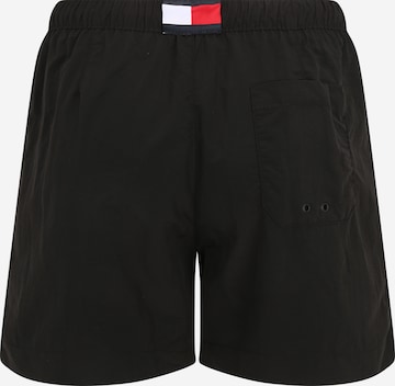 TOMMY HILFIGER Kratke kopalne hlače | črna barva