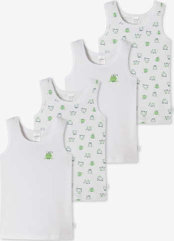 SCHIESSER Onderhemd ' Fine Rib Organic Cotton ' in Groen: voorkant