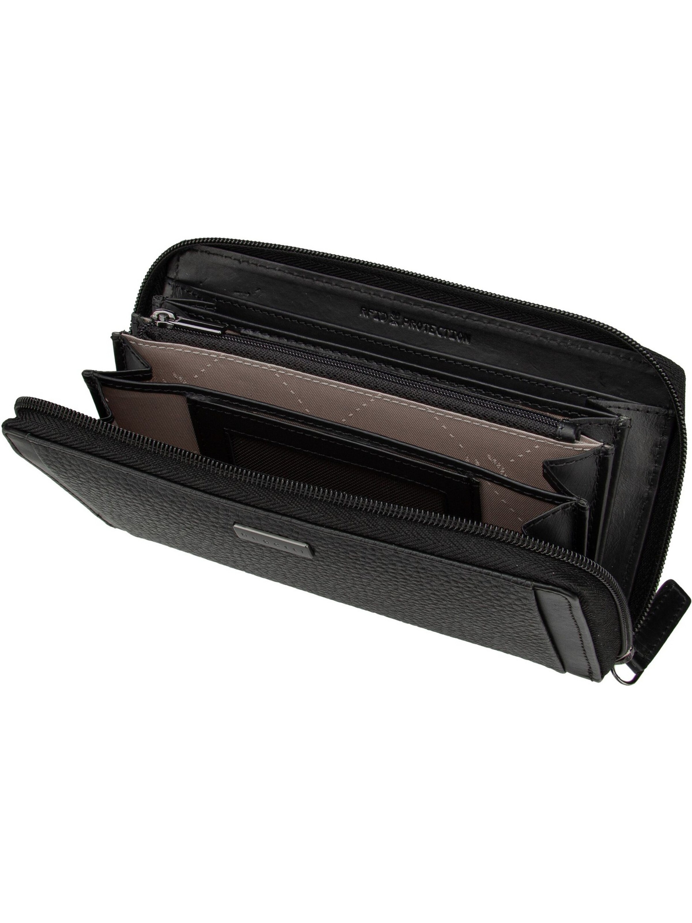 Portamonete 'Sina' di bugatti in nero