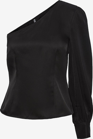 PIECES - Blusa 'Solvita' em preto: frente