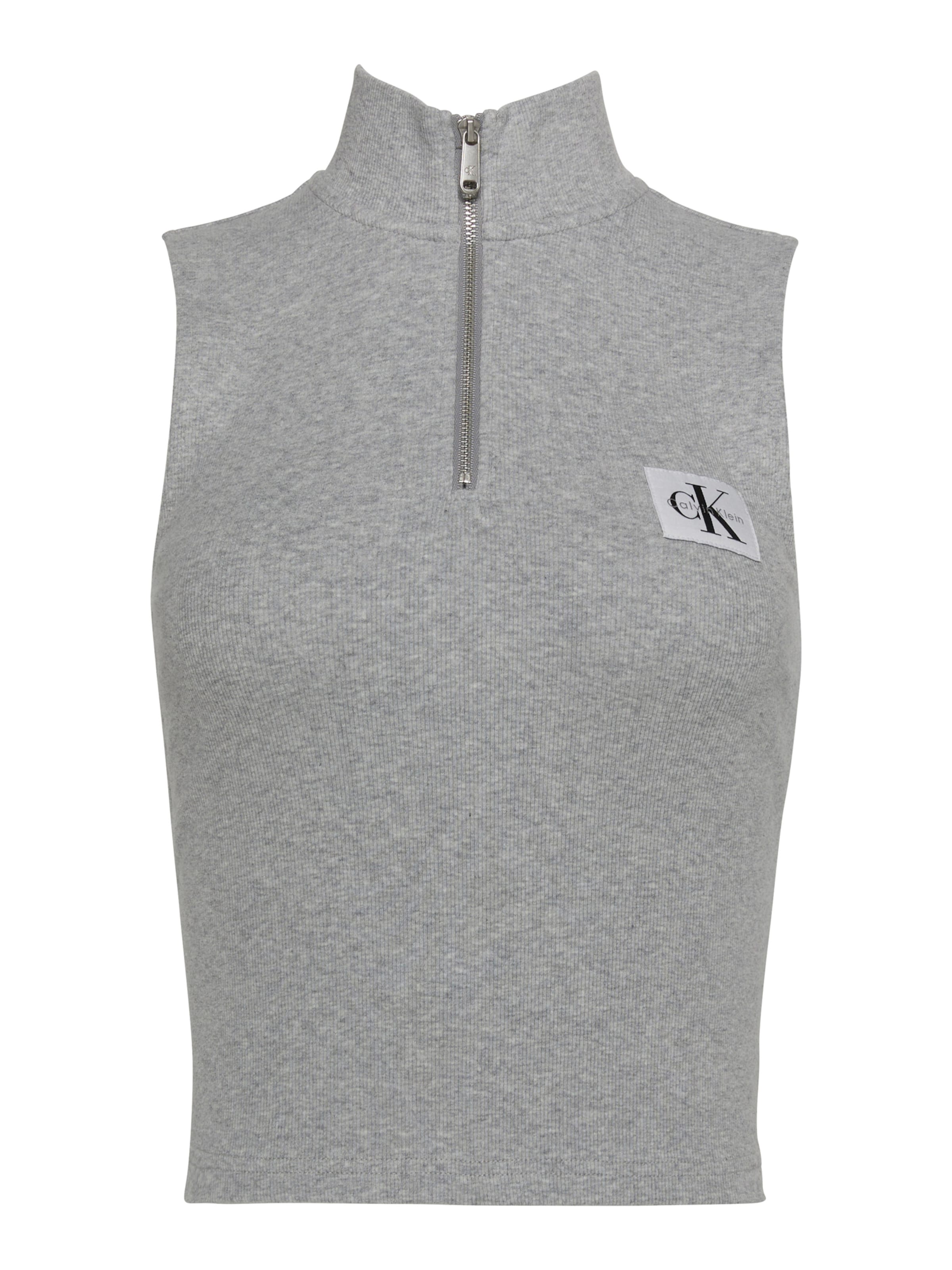 Calvin Klein Jeans Topp, värv hall: eest vaates