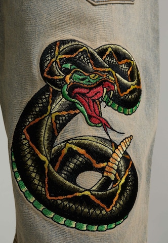 Ed Hardy Широка кройка Дънки в синьо