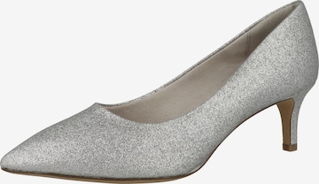 TAMARIS - Zapatos con plataforma en plata: frente