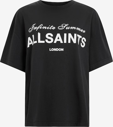 AllSaints - Camisa oversized 'AVRI' em preto: frente