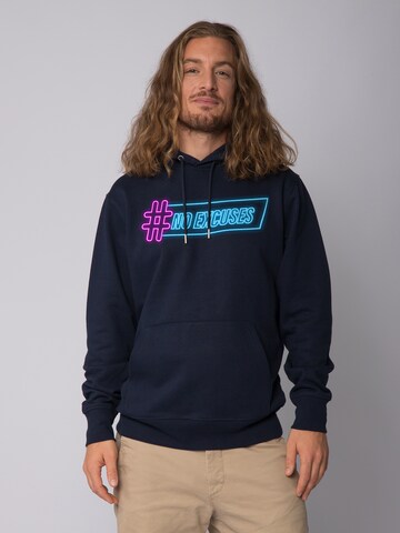 Sweat-shirt ' No Excuses ' Watapparel en bleu : devant