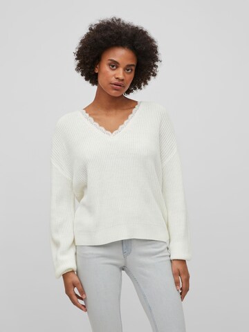 VILA Sweater 'Oa' in White: front