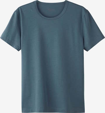 T-Shirt hessnatur en bleu : devant