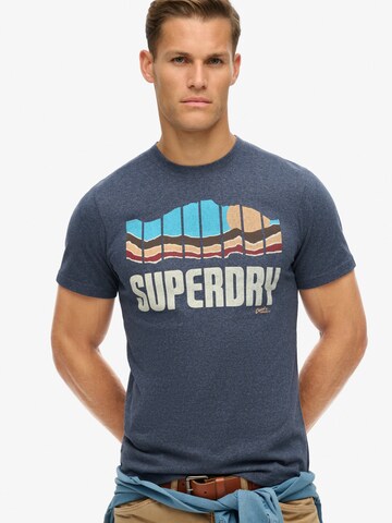 Superdry & Co Póló 'GREAT OUTDOORS' - kék: elől