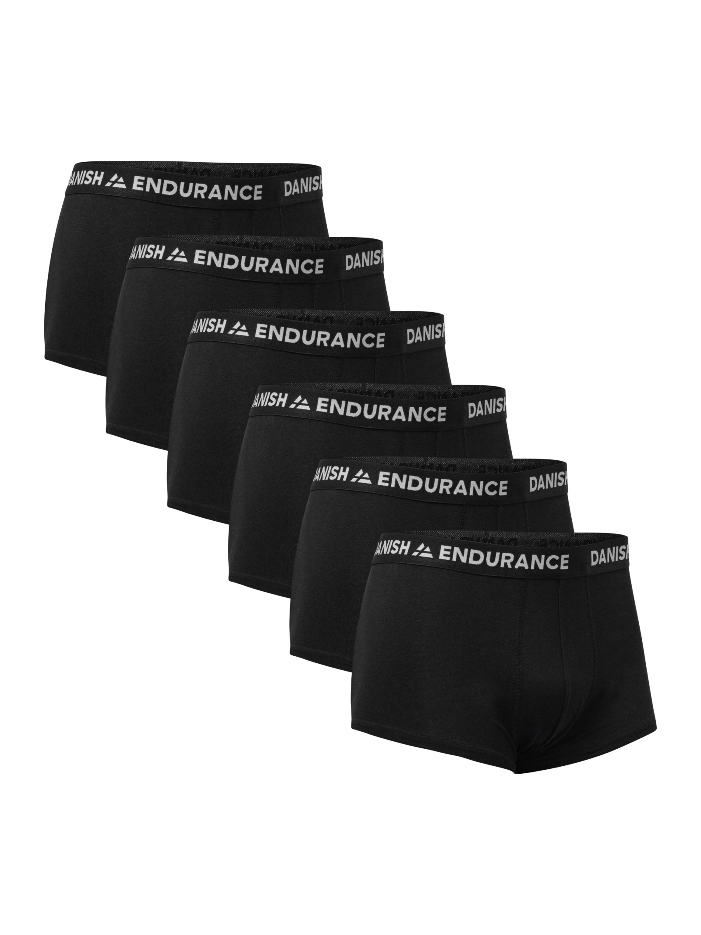 Boxers DANISH ENDURANCE en noir : devant