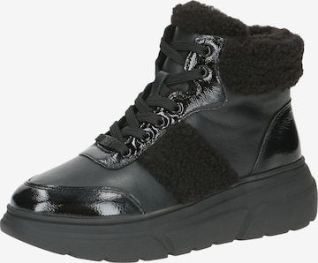 CAPRICE Schnürstiefelette in Schwarz: Vorderseite