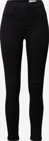 Noisy may Skinny Jeans 'CALLIE' in Zwart: voorkant