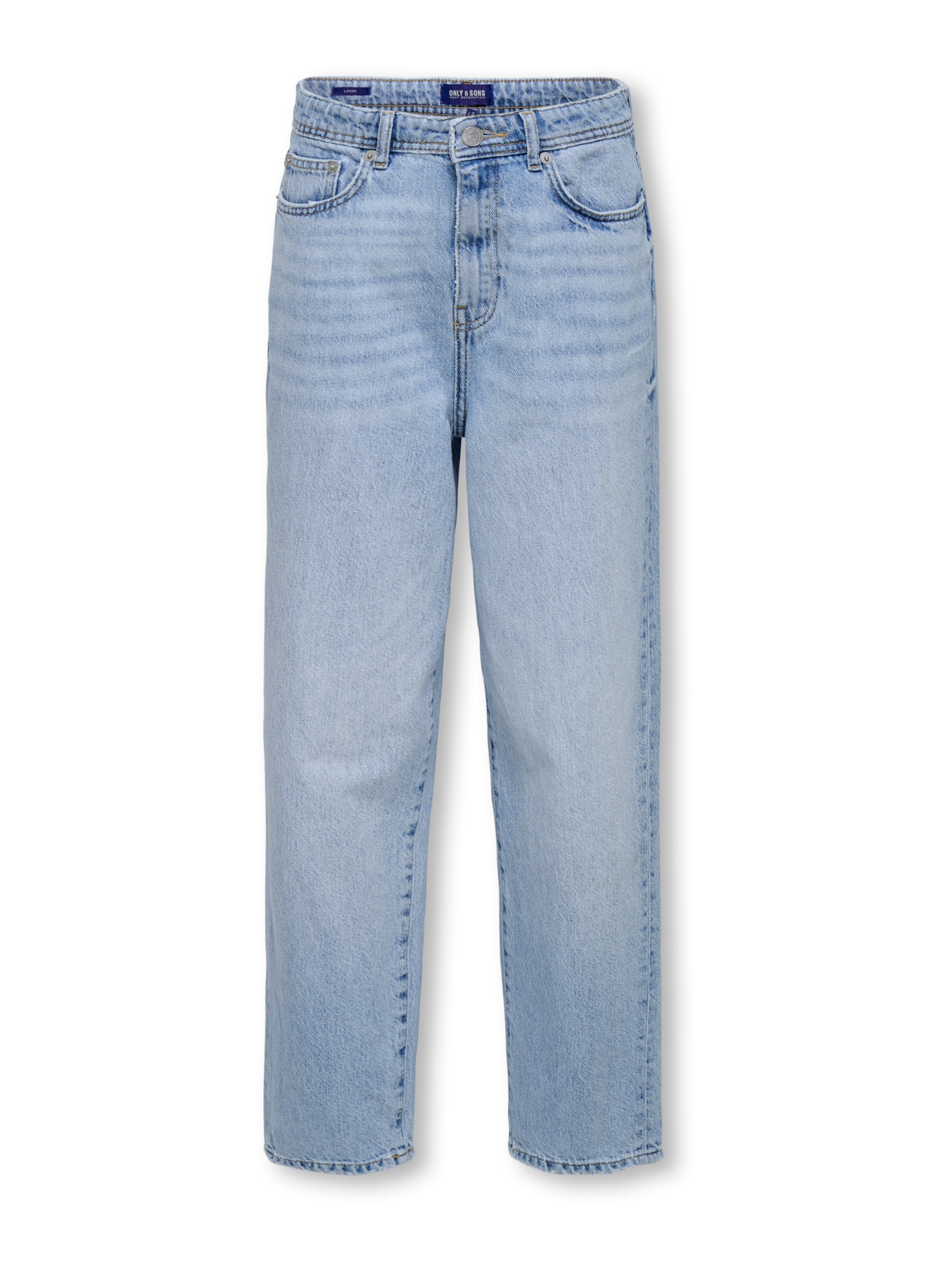 Only & Sons Junior Loosefit Jeans 'OSJFADE' in Blauw: voorkant