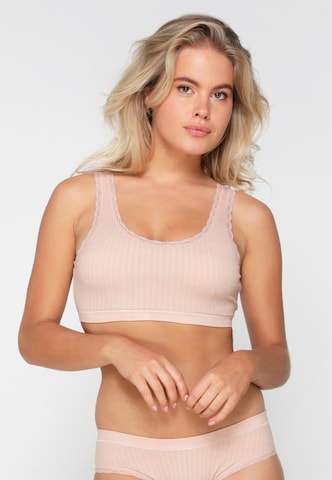 Bustier Soutien-gorge LingaDore en rose : devant