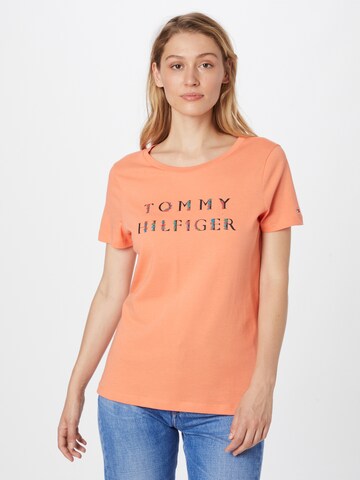 Tricou de la TOMMY HILFIGER pe portocaliu: față