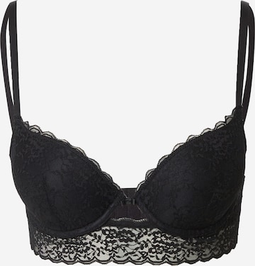 Push-up Sutien de la Women' Secret pe negru: față