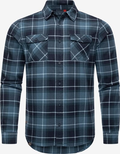 Ragwear Button Up Shirt 'Checki' in Dark blue / Dark green / White, Item view