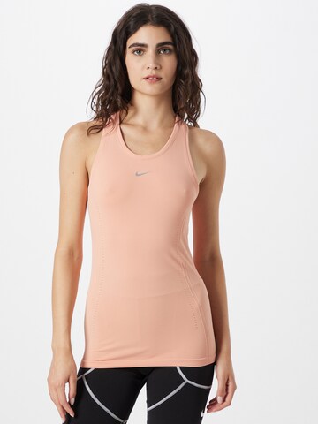 NIKE Sports top in Orange: front