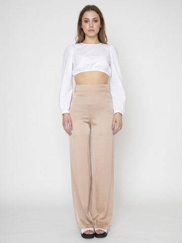 Baggy Pantalon 'Pantalone Corda' Alessia Santi en beige : devant