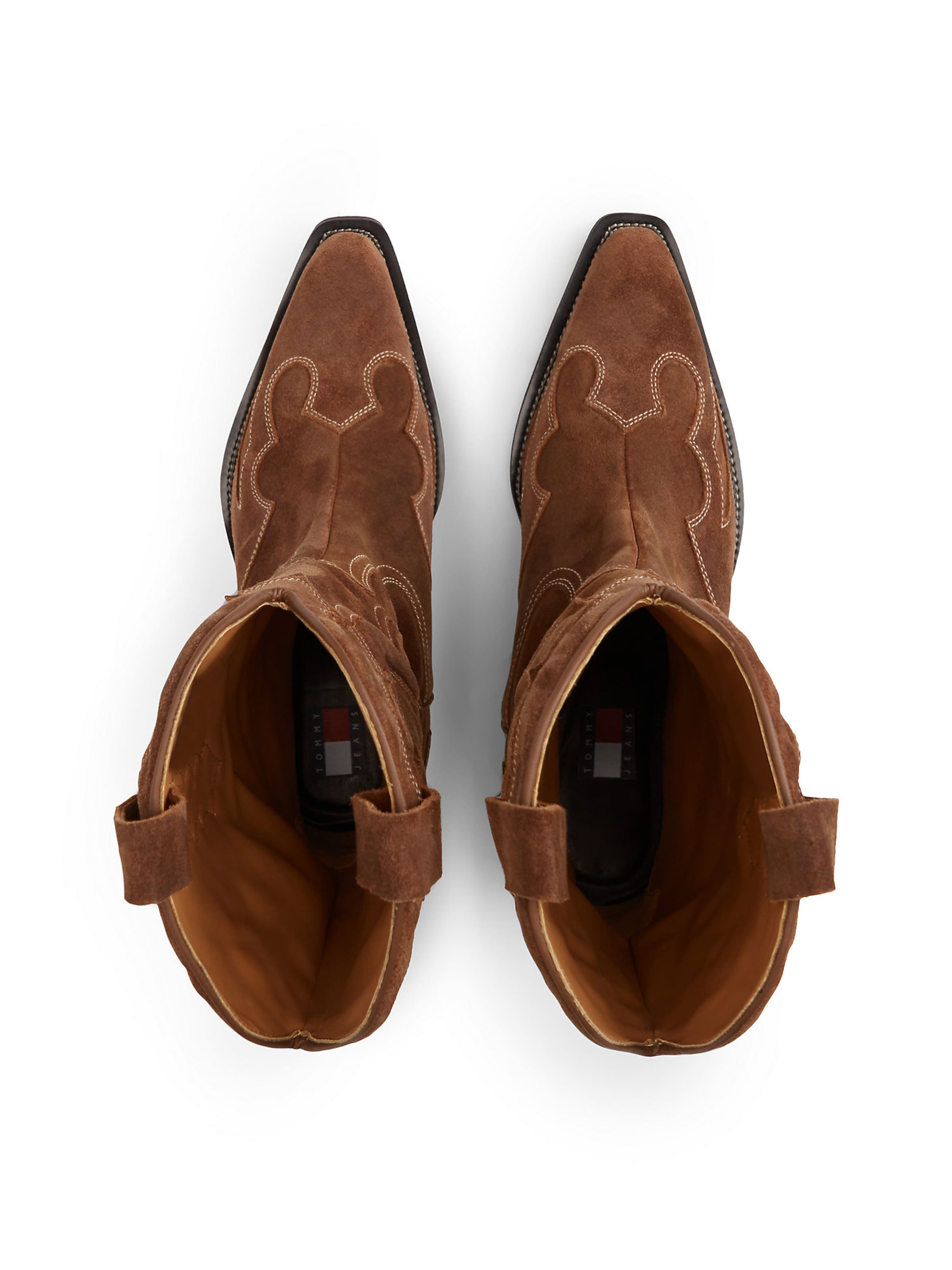 Bottes de cowboy Tommy Jeans en marron