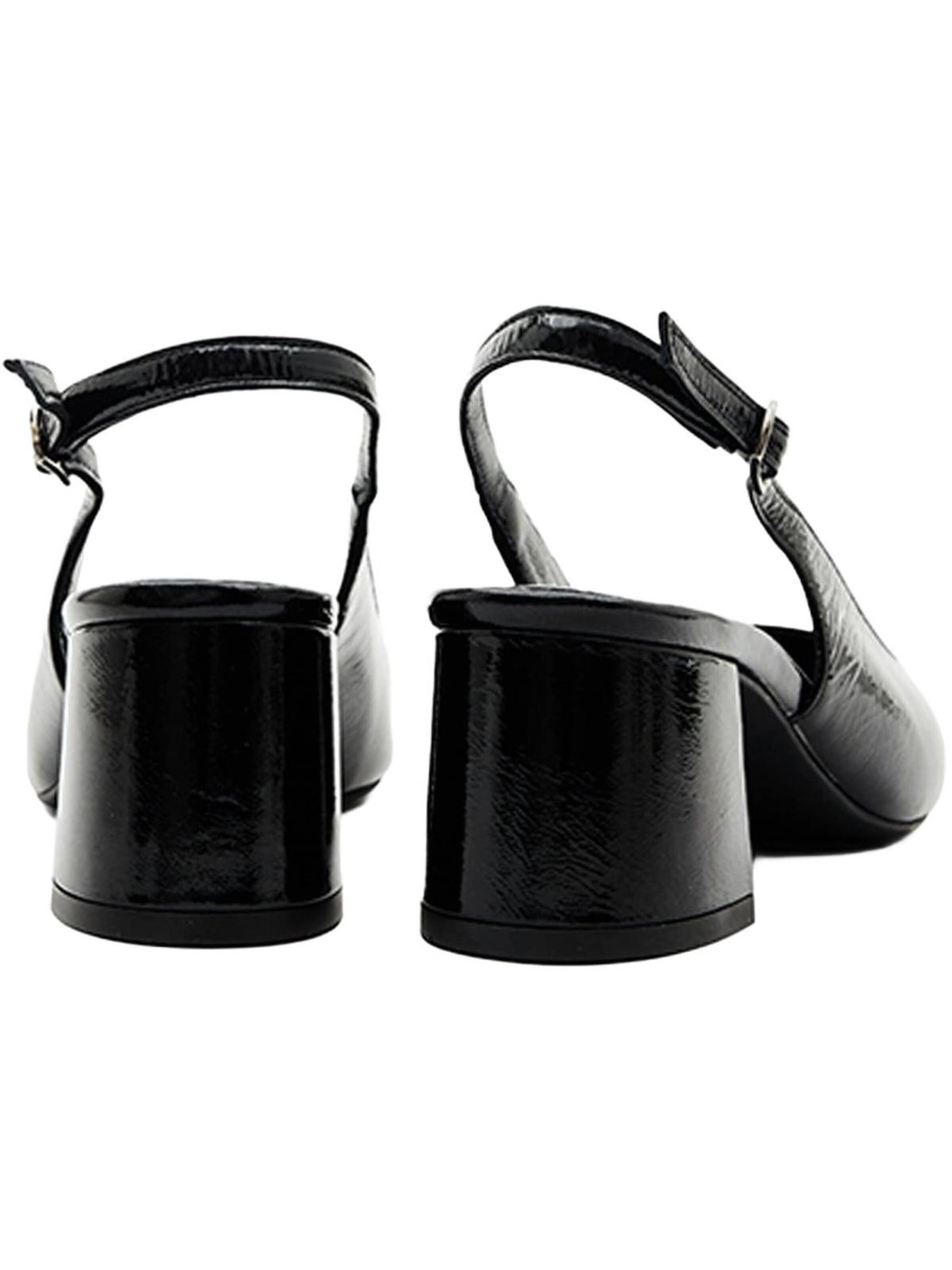 Desa Slingpumps 'Slingback-Blockabsatz' in Zwart