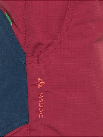 VAUDE Regular Outdoor trousers 'Caprea Warmlined P III' in Red