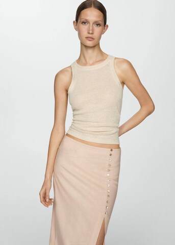MANGO Skirt 'Carla' in Beige