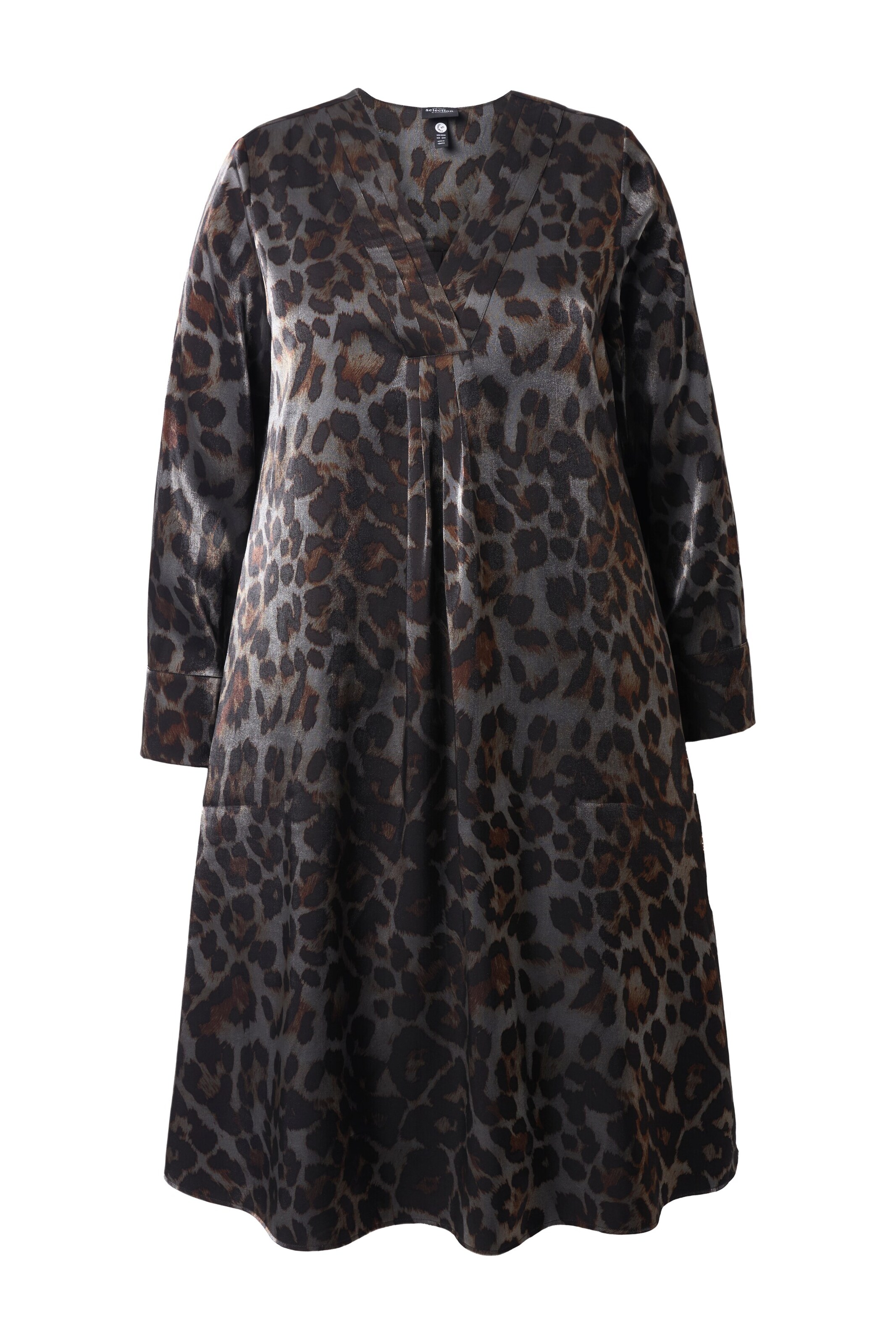 Ulla Popken Dress in Brown / Black / Silver, Item view