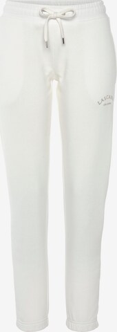 LASCANA Regular Broek in Wit: voorkant