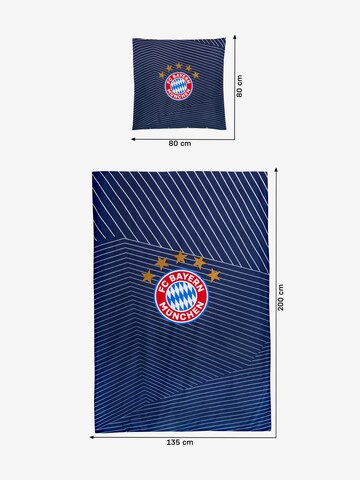 FC BAYERN MÜNCHEN Duvet Cover 'FC Bayern München' in Blue