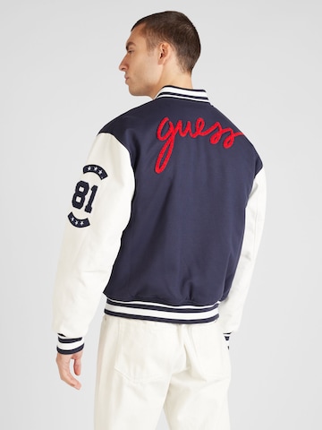 GUESS Tussenjas 'VARSITY' in Blauw