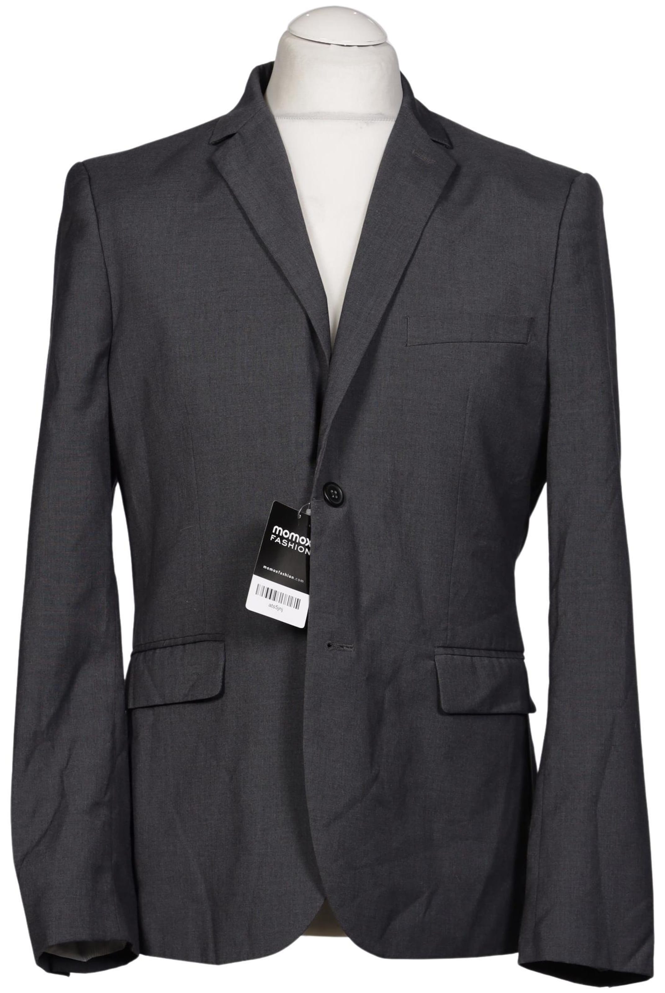 H&M Suit Jacket in M-L in Grey: front
