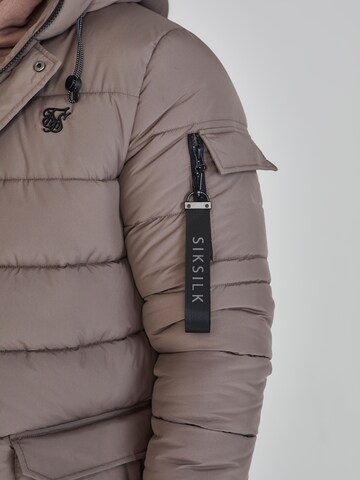 SikSilk Winter parka in Beige