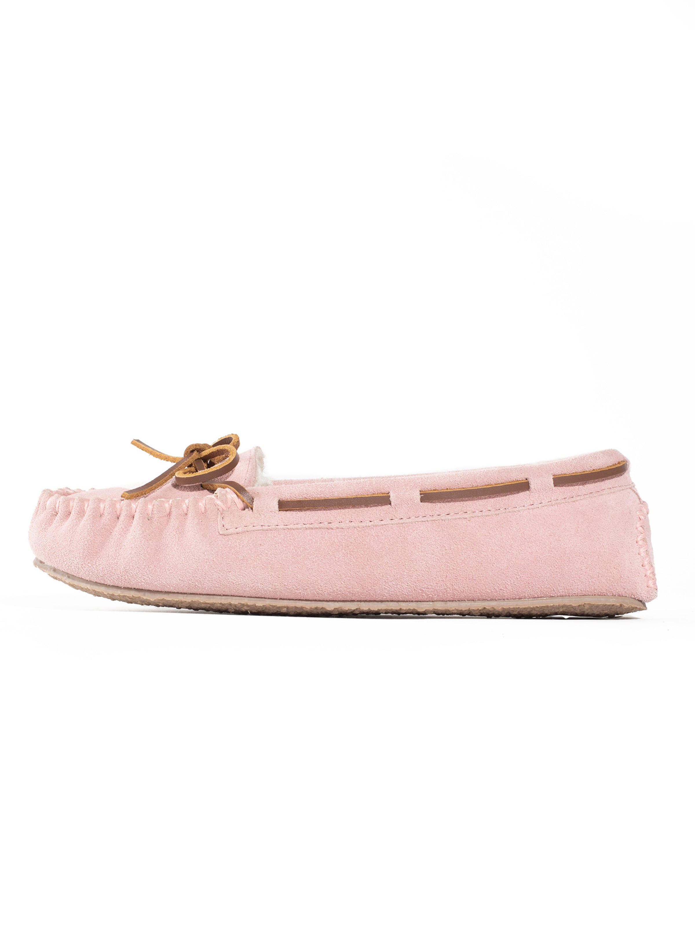 Minnetonka Slipper 'Cally' in Pink: front