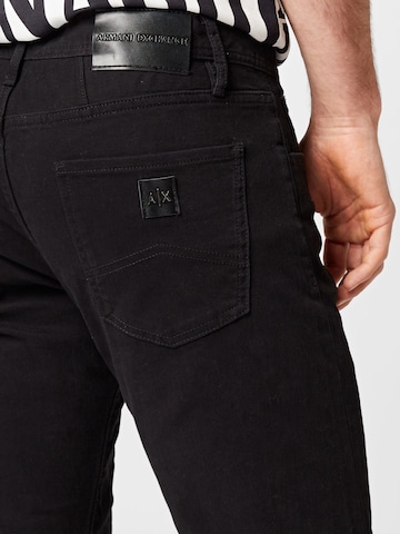 ARMANI EXCHANGE Regular Jeans i svart