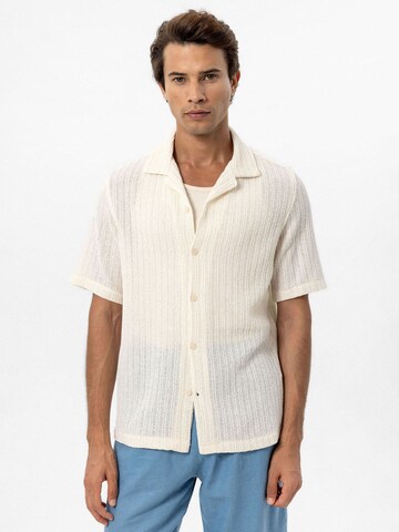Regular fit Camicia di Antioch in bianco: frontale