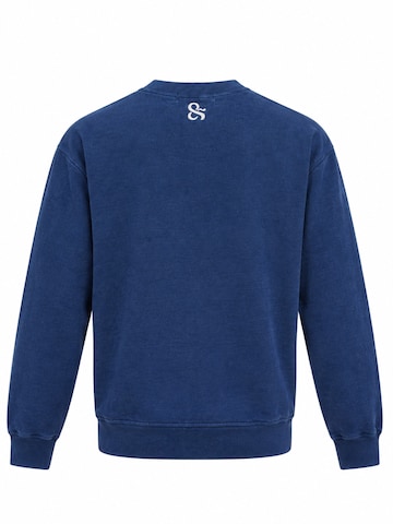 Pullover 'SWEAT SHIRT GARMENT DYED' di Perfect&Basic in blu