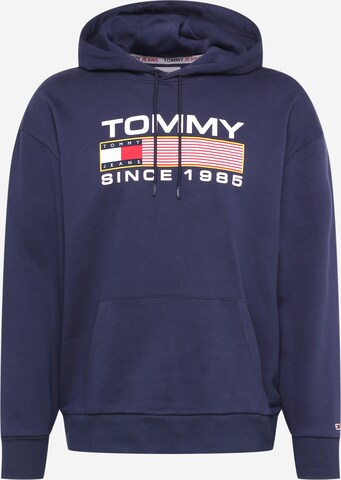 Sweat-shirt Tommy Jeans en bleu : devant