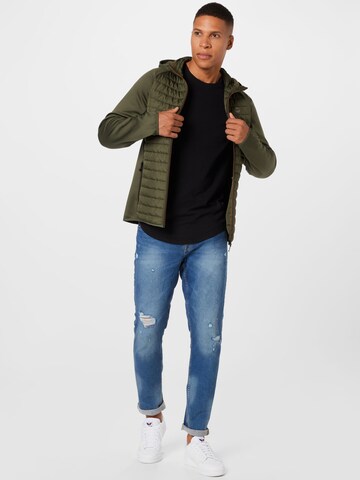 JACK & JONES Klasický střih Přechodná bunda – zelená