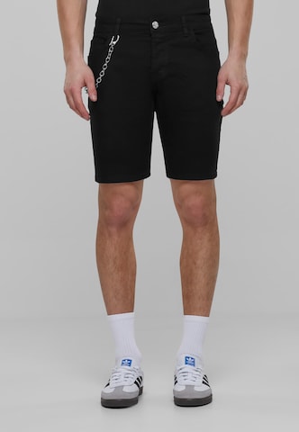2Y Premium Regular Shorts in Schwarz: predná strana