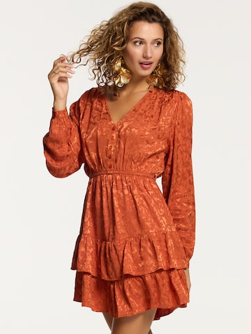 Robe-chemise 'Tarija' Shiwi en orange : devant