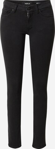 REPLAY Slim fit Jeans 'NEW LUZ' in Black: front