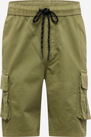 Pantalon cargo Urban Classics en vert : devant