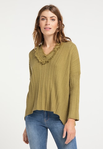 usha FESTIVAL Sweater in Green: front