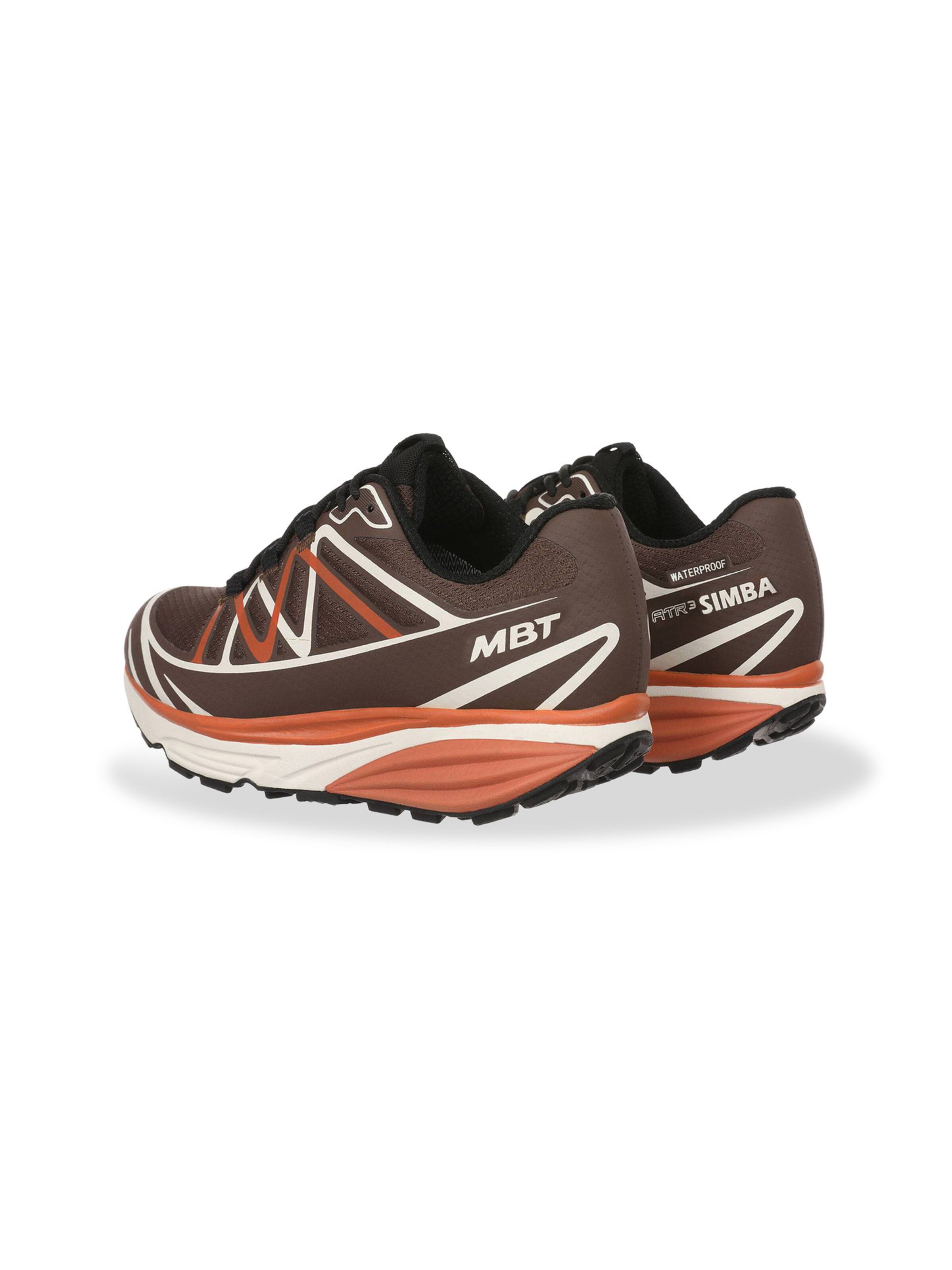 MBT - Sapatilhas slip-on em castanho: atrás