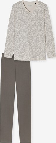 SCHIESSER Pyjama ' Comfort Essentials ' in Grijs: voorkant