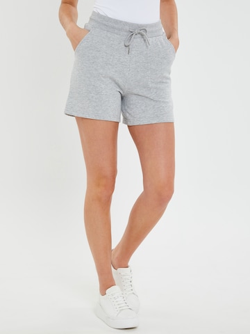 Threadbare Normální Kalhoty 'Spencer' – šedá: přední strana