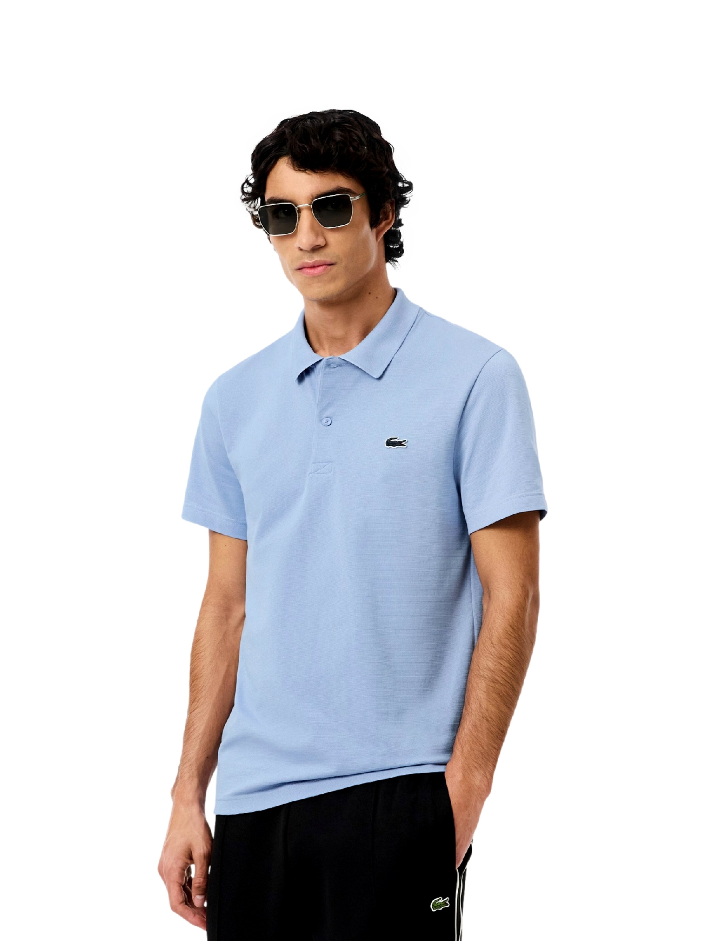 LACOSTE Majica | vijolična barva: sprednja stran