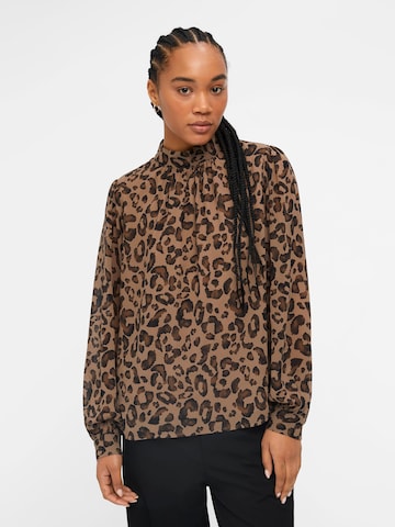 OBJECT Blouse 'MILA' in Bruin: voorkant